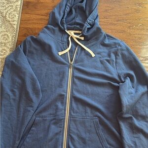 Marine Layer Women’s XL Afternoon full zip True Navy Hoodie